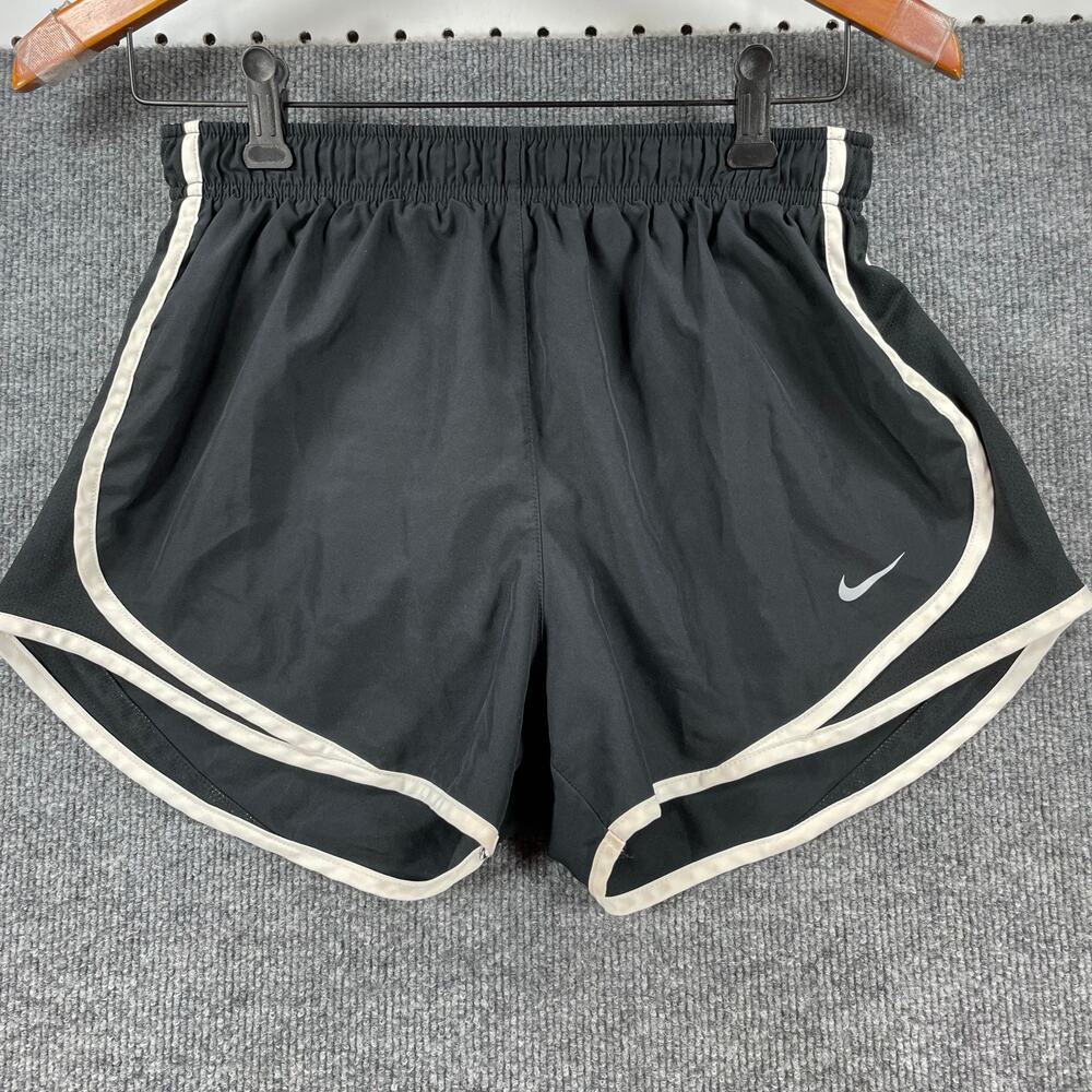 Nike Dri-Fit Running Shorts Women's Medium 26" Unstretched Black Lined Active